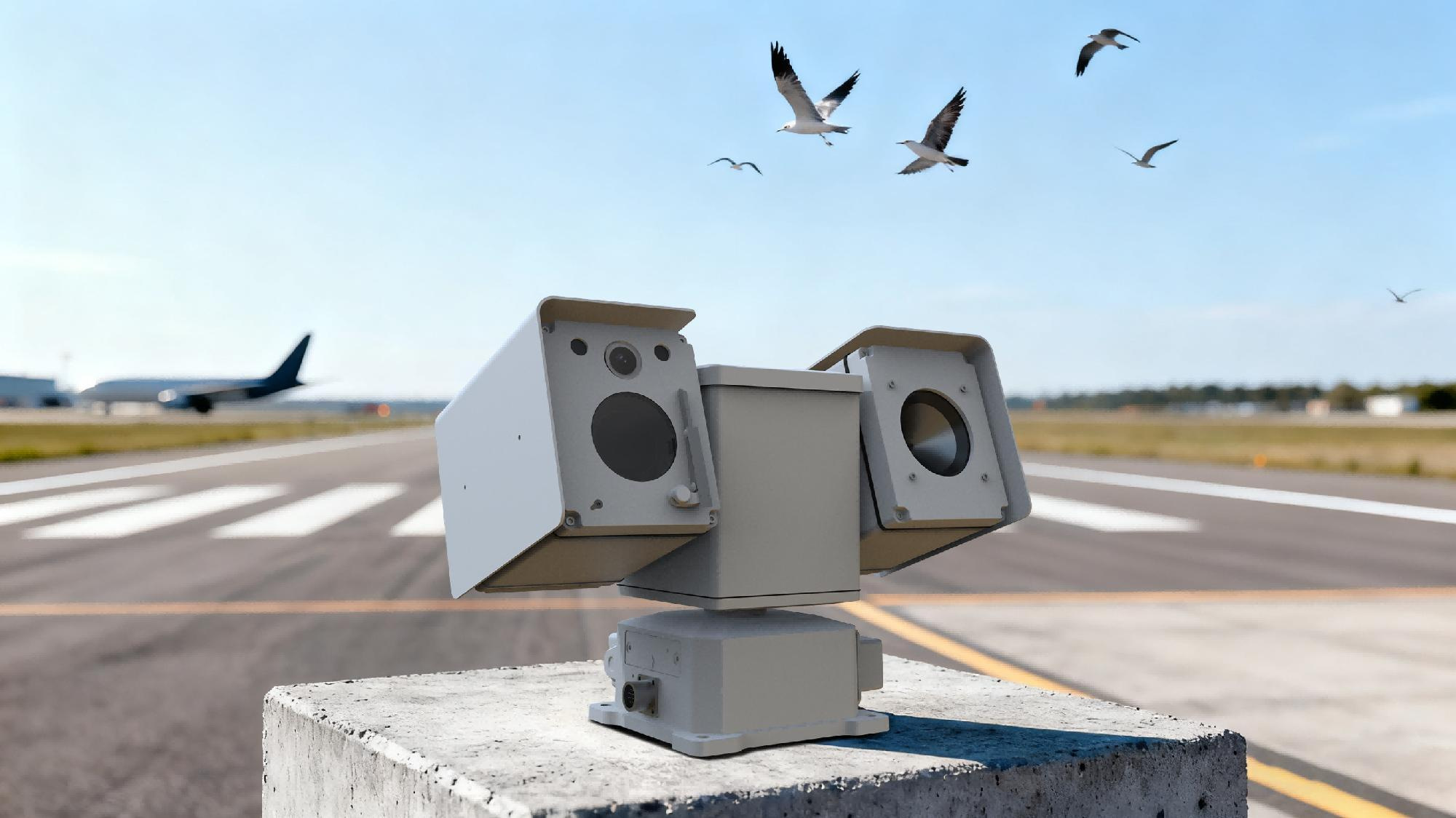 AI智能驱鸟器安装实景